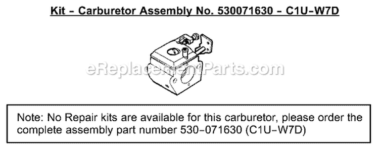 Page A Diagram and Parts List for XT200 Type 1 Weed Eater Trimmer